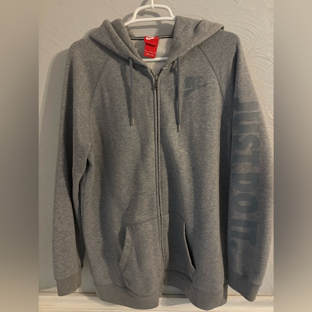 Nike Gray Full-Zip Hoodie